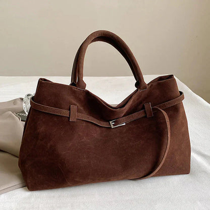 Luxe Suede Schoudertas
