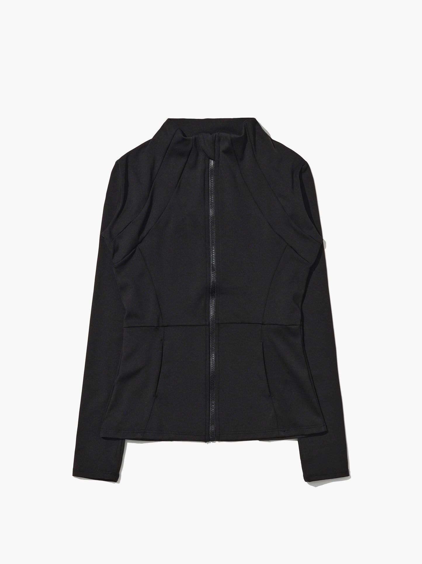 Dames Workout Pilates Sportjack met Volledige Rits Stretch en Sneldrogend