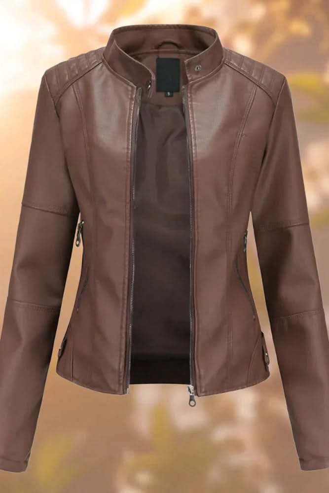 Structured Leather Jacket for Effortless Style and Comfort 2