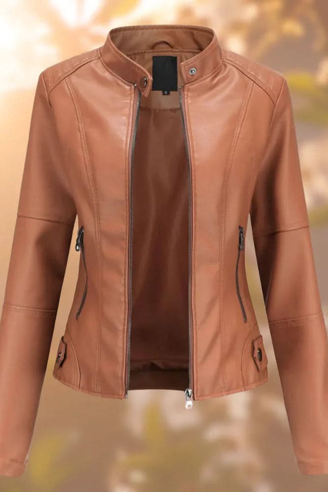 Structured Leather Jacket for Effortless Style and Comfort 3