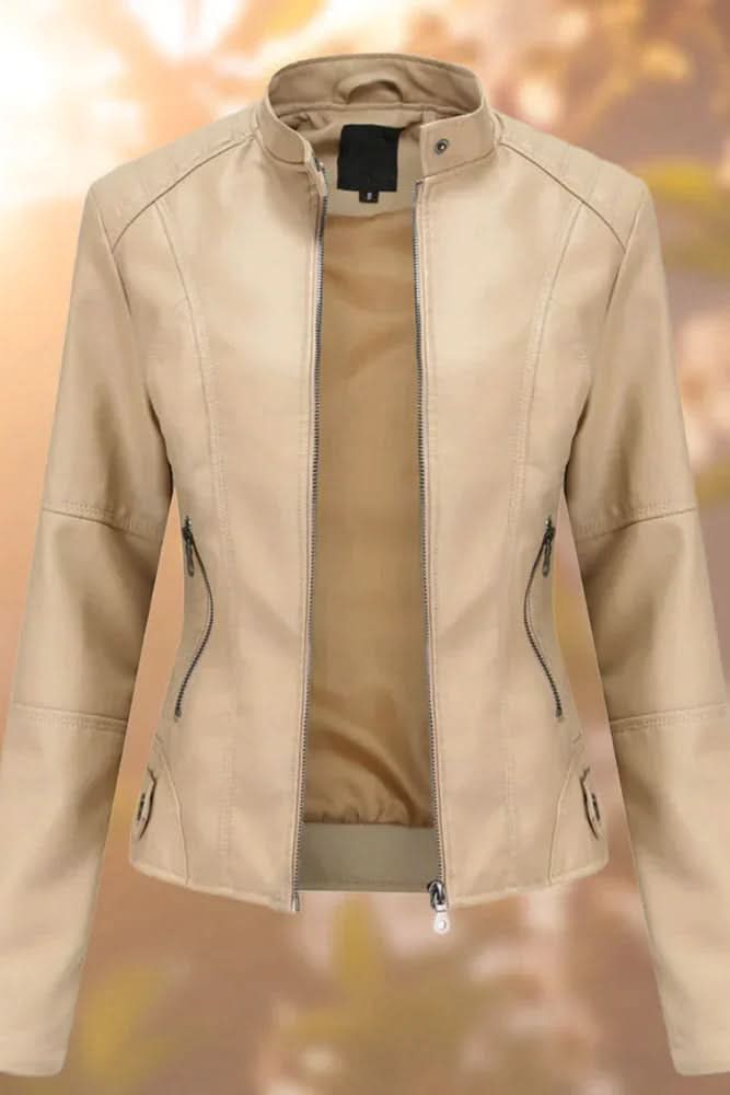 Structured Leather Jacket for Effortless Style and Comfort 4