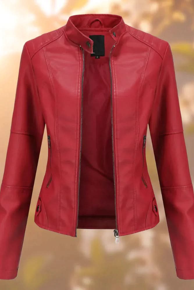 Structured Leather Jacket for Effortless Style and Comfort 5