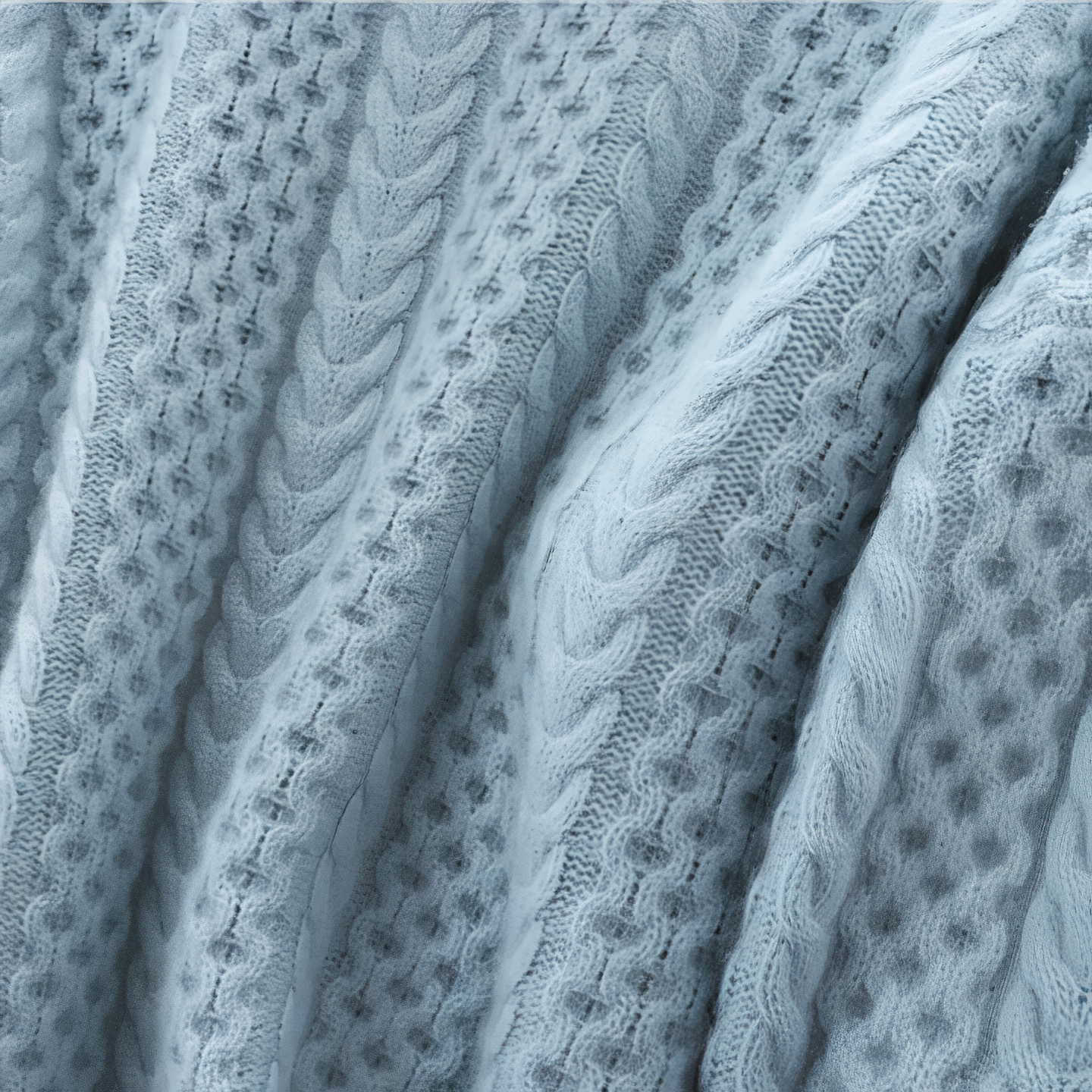 Warme Gebreide Coltrui met Kabelpatroon voor Vrouwen