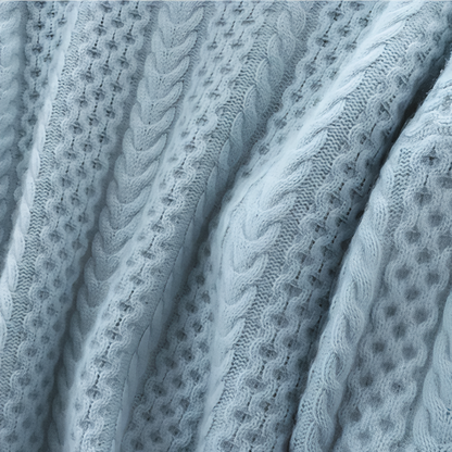 Warme Gebreide Coltrui met Kabelpatroon voor Vrouwen