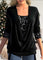 Top Dames | Glitter Pailletten & Flatterende Draped Look