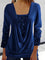 Top Dames | Glitter Pailletten & Flatterende Draped Look