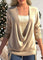 Top Dames | Glitter Pailletten & Flatterende Draped Look