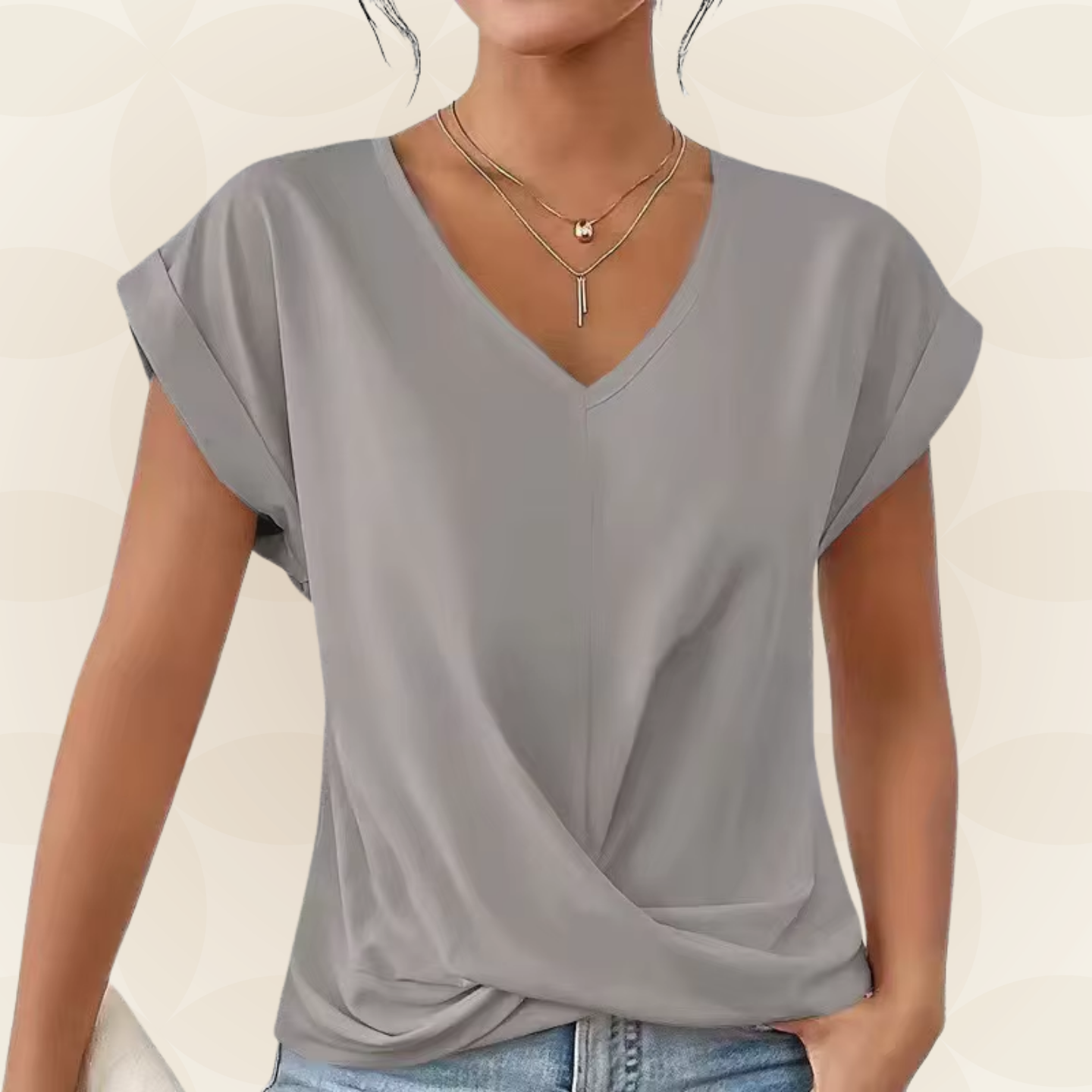 Top V Hals Dames | V-Hals & Gedrapeerd Detail