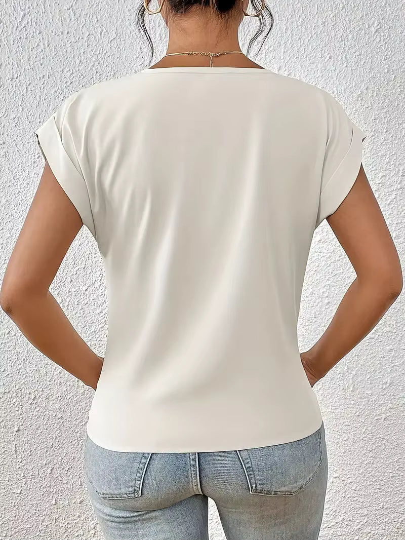 Top V Hals Dames | V-Hals & Gedrapeerd Detail