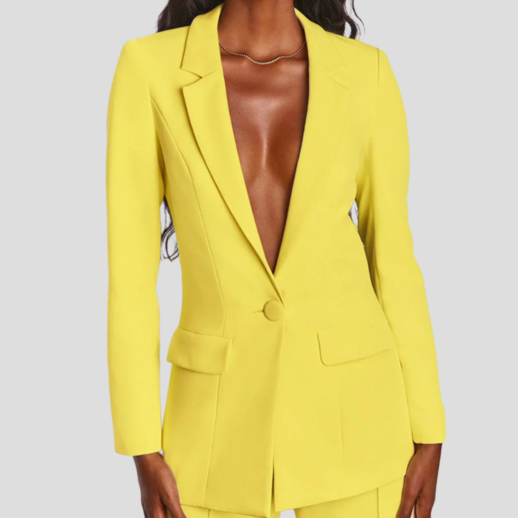 Zakelijke Elegante Blazer Set Met Broek Voor Dames