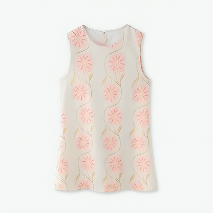 Mouwloze bloemenjurk voor vrouwen | Mini