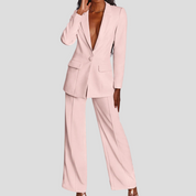 Zakelijke Elegante Blazer Set Met Broek Voor Dames