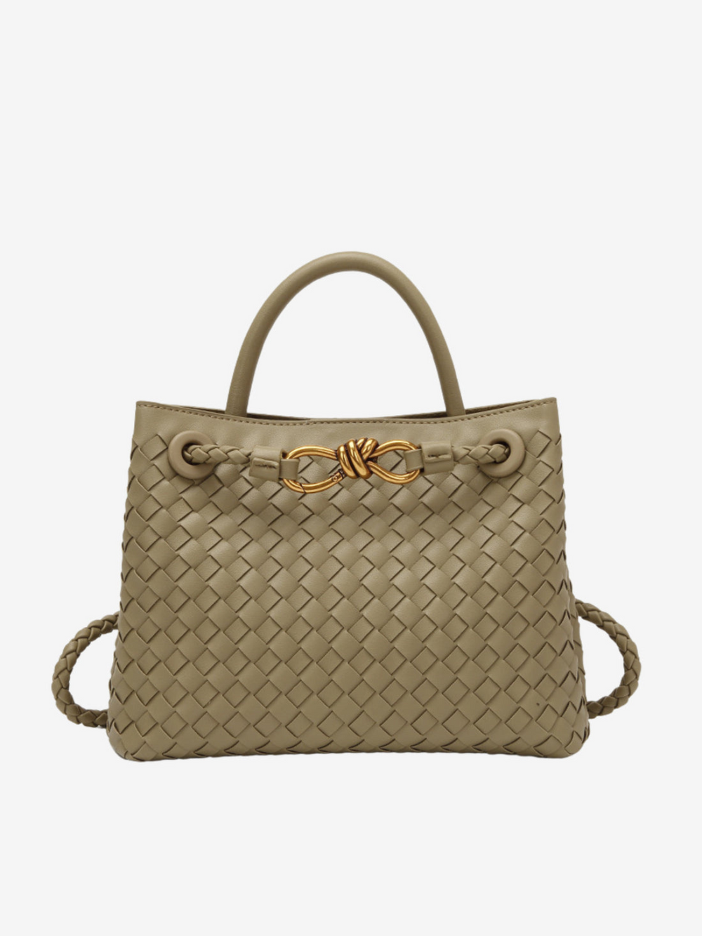 Joline - Luxe handgevlochten handtas