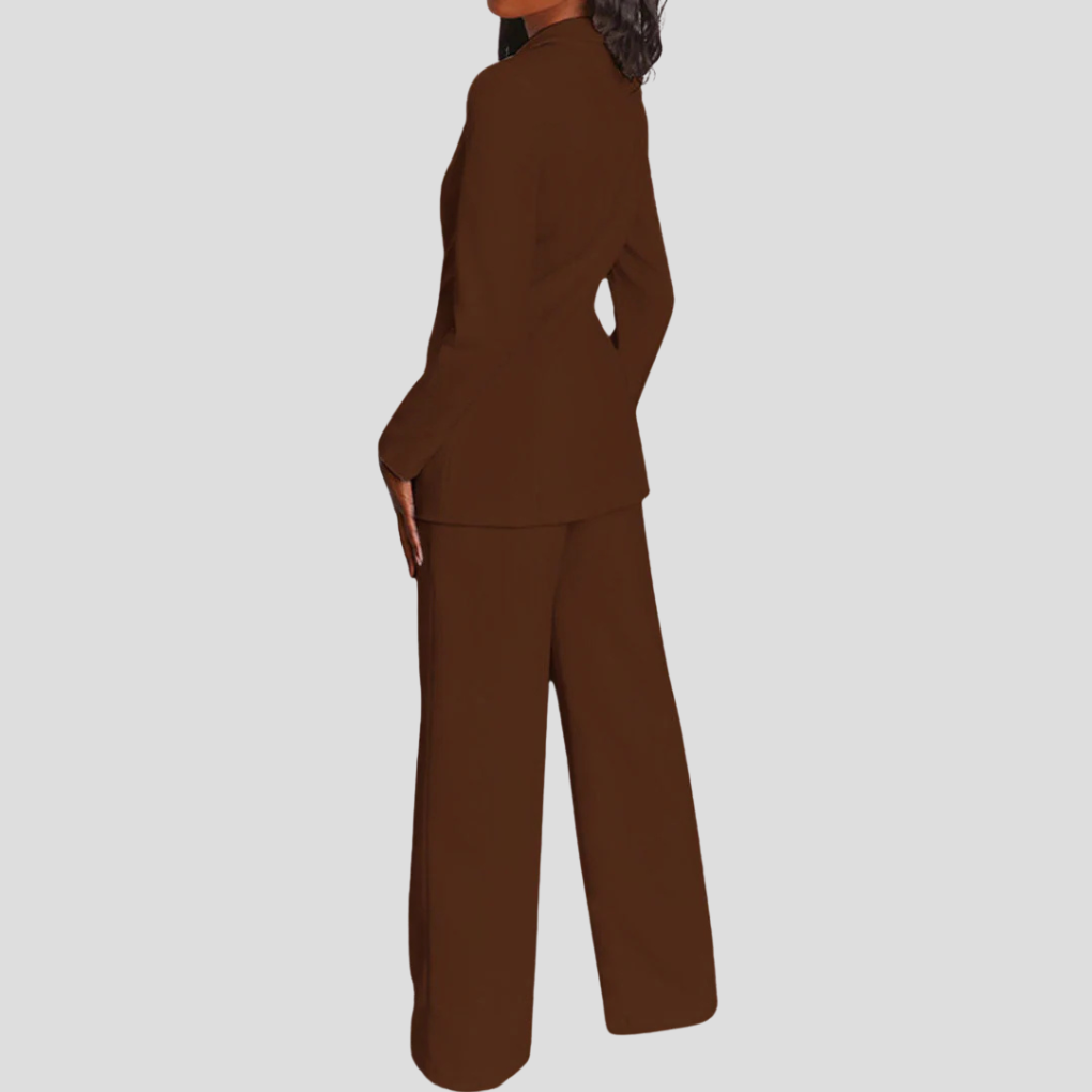 Zakelijke Elegante Blazer Set Met Broek Voor Dames
