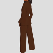 Zakelijke Elegante Blazer Set Met Broek Voor Dames