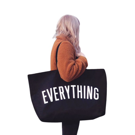 Mariam - Grote Tote Bag met 'Everything' print