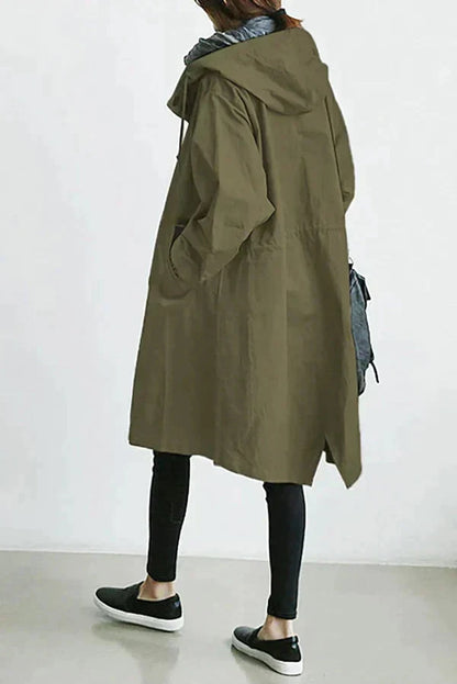Nicky - Lange trenchcoat met capuchon
