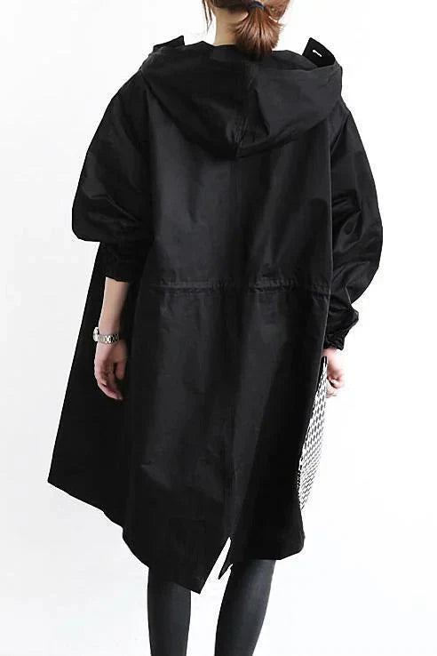 Nicky - Lange trenchcoat met capuchon