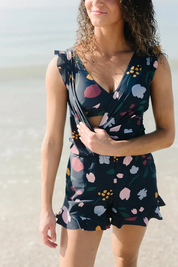 Saar - Badpak Playsuit met ingebouwde BH