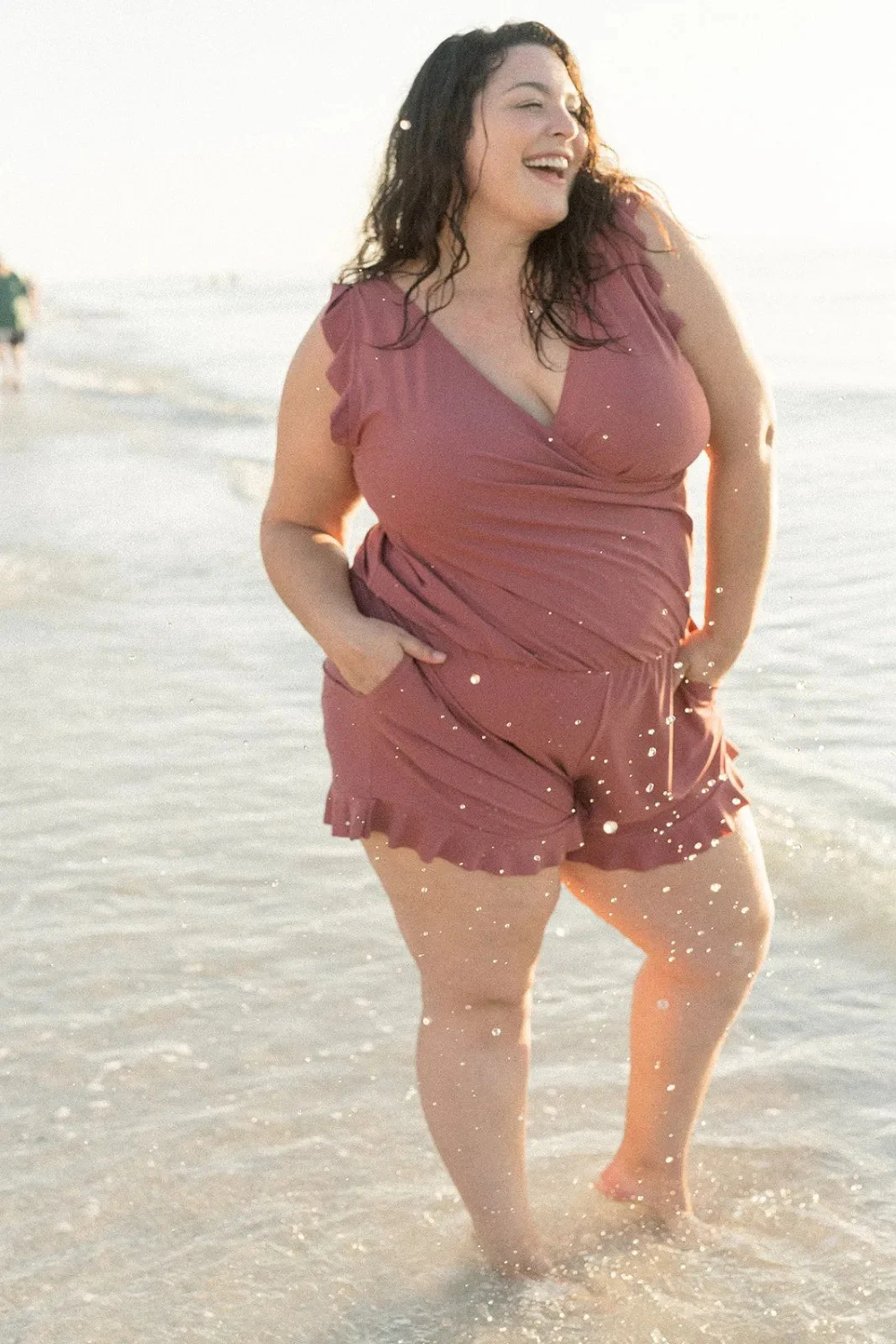 Saar - Badpak Playsuit met ingebouwde BH