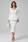 Vanessa | Dames Blazer en Rok Set met Vierkante Halslijn 0