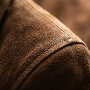 VelvoraClassic-Cut Suede-Effect Jacket
