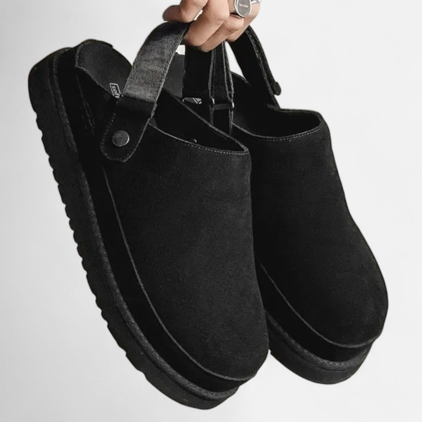 Dames Instap Pantoffels met Verstelbare Hielband en Comfortzool