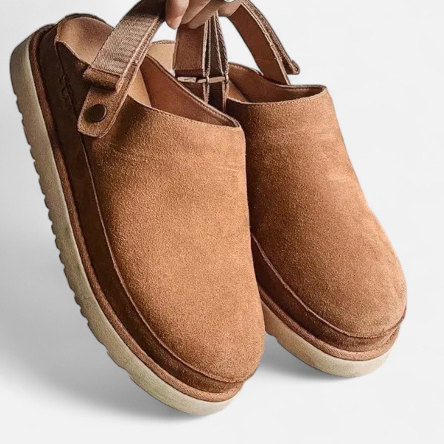 Dames Instap Pantoffels met Verstelbare Hielband en Comfortzool