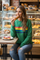 Vintage Rainbow Striped Long Sleeve Sweatshirt for Everyday Comfort 4