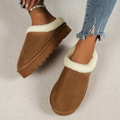 Dames Pantoffels met Zacht Pluche en Stevige Antislip Zool