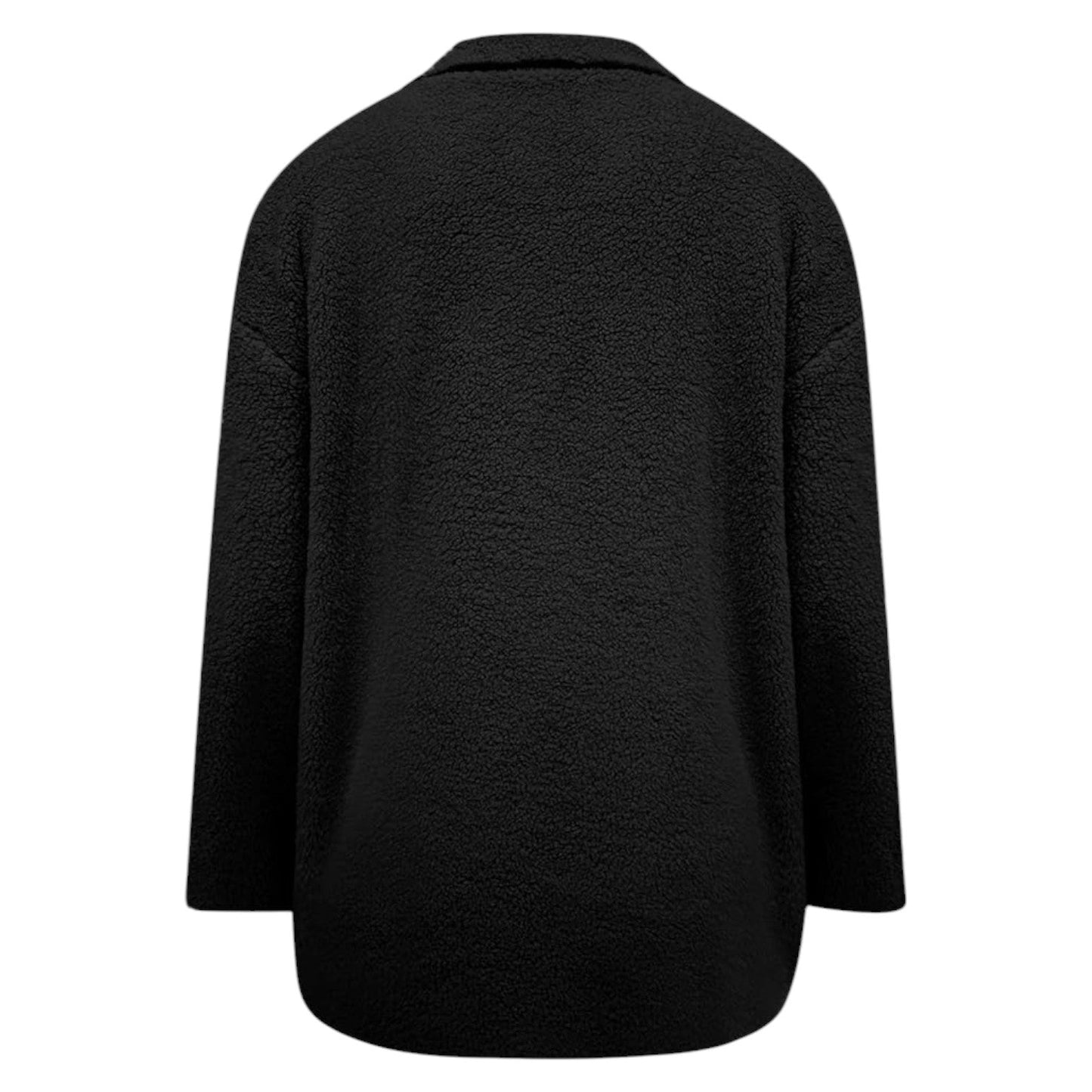 Teddy Winterjas Dames Warm met Knoopsluiting en Grote Zakken