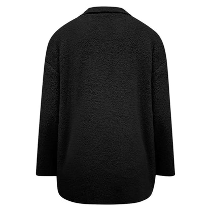 Teddy Winterjas Dames Warm met Knoopsluiting en Grote Zakken