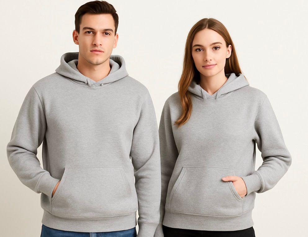 Casual Hoodie Unisex Met Kangoeroezak en Capuchon