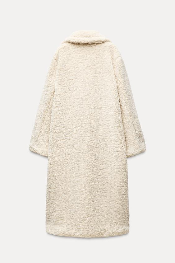 Lange Teddy Jas voor Dames Warme Winter met Reverskraag