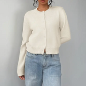 Womenâ€™s Cropped Button Cardigan â€“ Soft Knit Layer for Everyday & Casual Wear 0