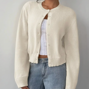 Womenâ€™s Cropped Button Cardigan â€“ Soft Knit Layer for Everyday & Casual Wear 1