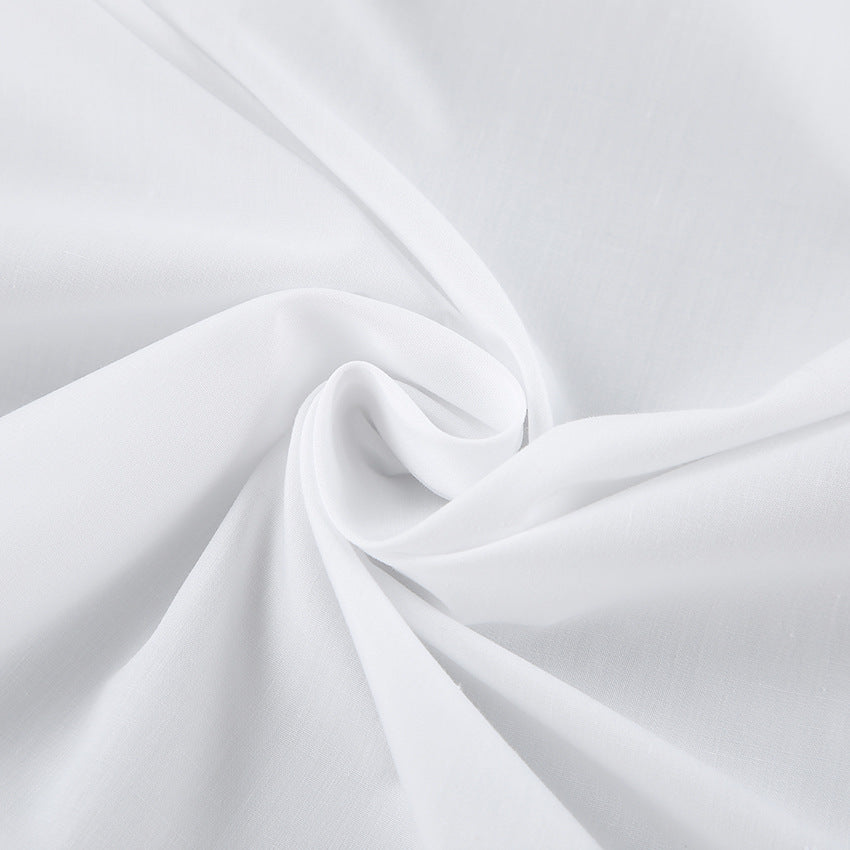 Witte Oversized Blouse Voor Dames Met Lange Mouwen