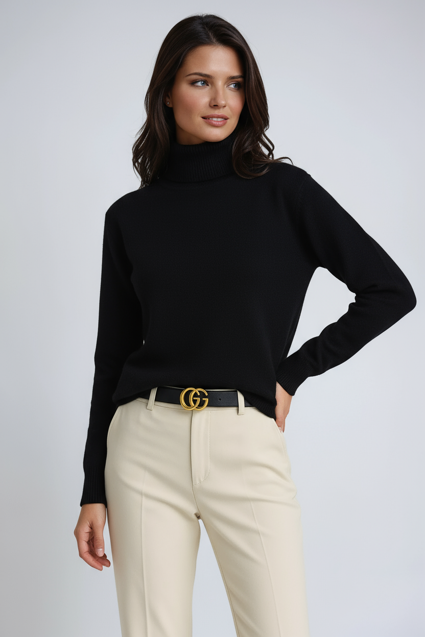 Zachte Gebreide Coltrui Dames Warm Comfortabel en Stijlvol