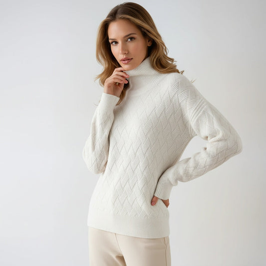 Elegante Gebreide Dames Coltrui met Zachte Warme