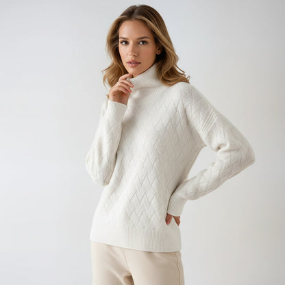 Elegante Gebreide Dames Coltrui met Zachte Warme