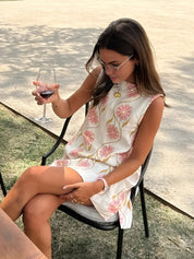 Mouwloze bloemenjurk voor vrouwen | Mini