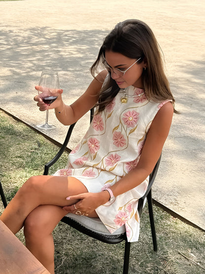 Mouwloze bloemenjurk voor vrouwen | Mini