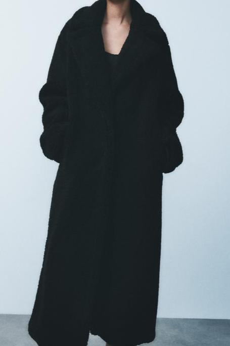 Lange Teddy Jas voor Dames Warme Winter met Reverskraag