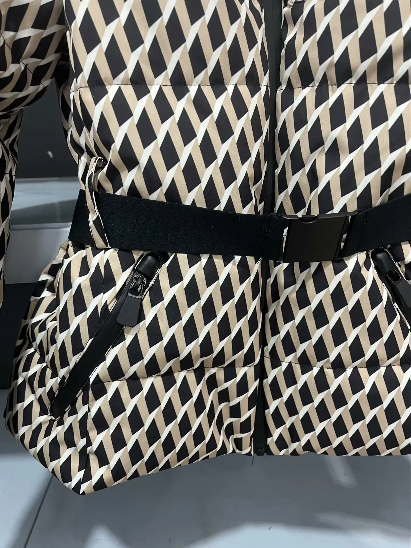 Dames Tweedelige Ski Set met Gevoerde Parka en High Waist Broek