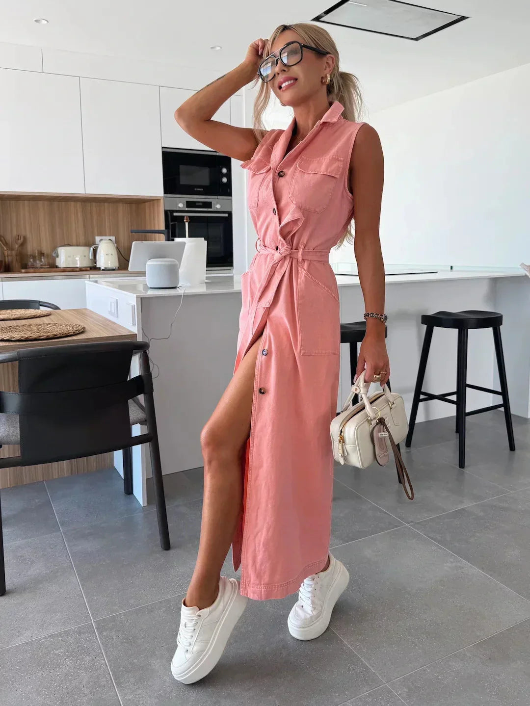 Mirella - Maxi denim jurk