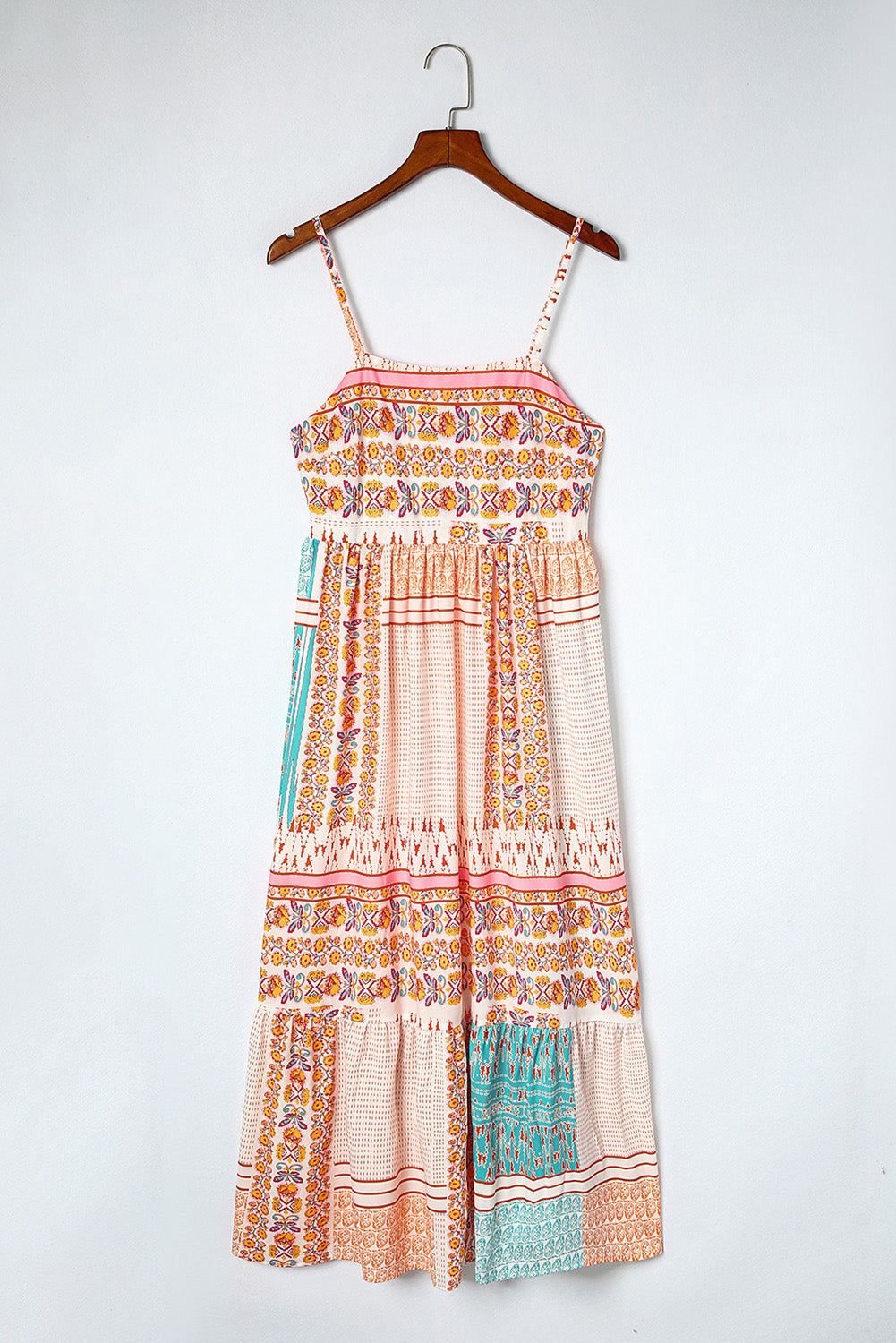 Talia - Boho Maxi Zomerjurk met Spaghettibandjes