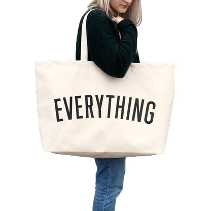 Mariam - Grote Tote Bag met 'Everything' print