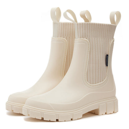 Waterdichte Dames Regenlaarzen Met Antislip Zool