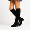 Colette | Knee-High Suede Boots with Block Heel for Women