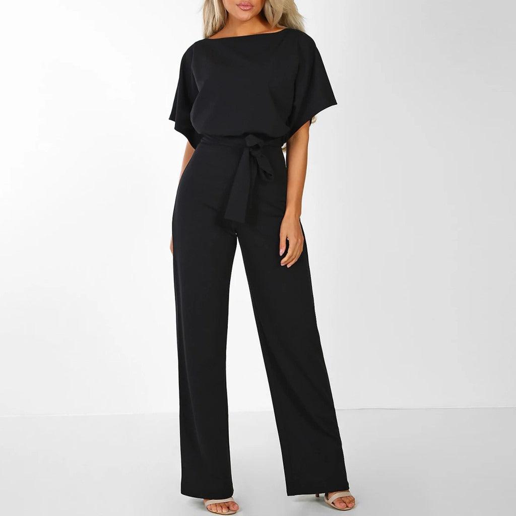 Jinte-Rose - Jumpsuit met strikdetail